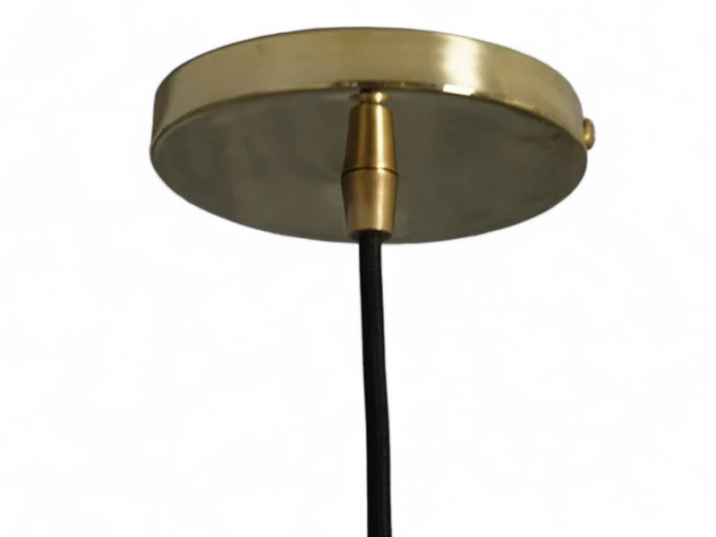  Handcrafted Hammered Brass Cylindrical Pendant Ceiling Light Fixture