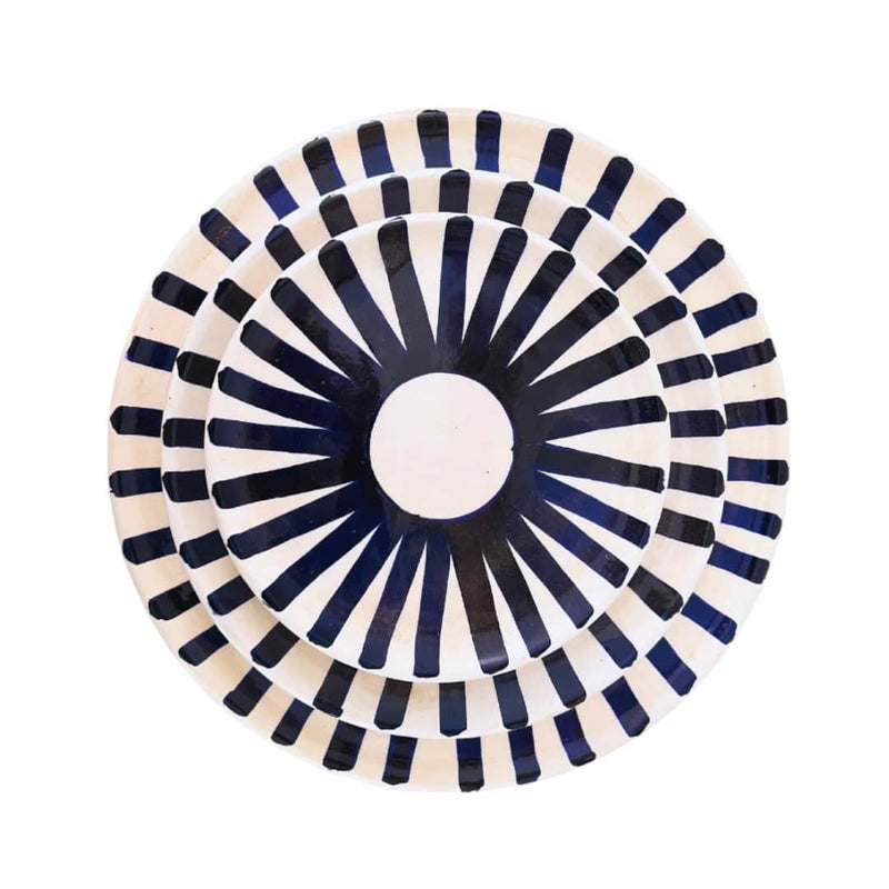 Blue Sun Plate Set - Vibrant Dinnerware for Summer Dining