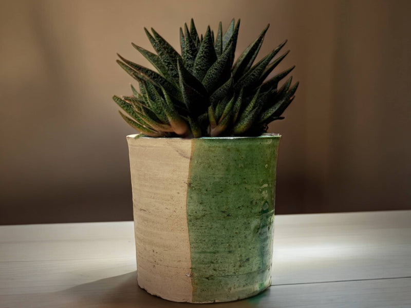 Handmade Moroccan 50/50 Glaze Tamegroute Planter/Pot