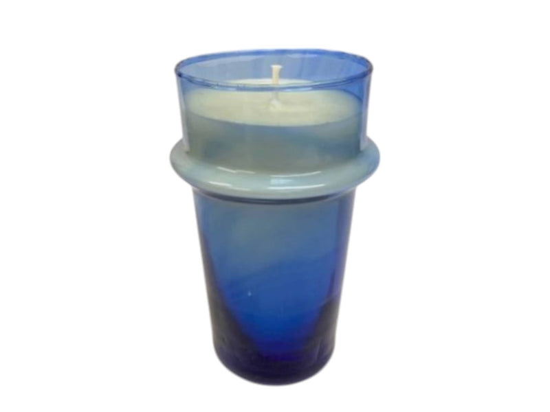 Hand-Blown Recycled Glass Candle  Holders