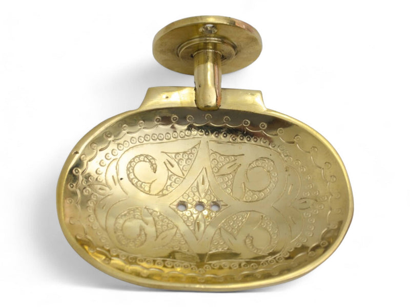 Handcrafted Solid Brass Wall-Mounted Soap Holder - Elegant Bathroom Soap Dish