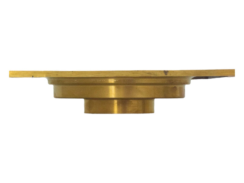 Hammered Solid Brass Floor Drain Cover - Elegant Square Shower Drain