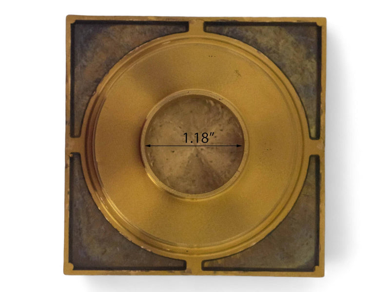 Engraved Solid Brass Floor Drain - Elegant Square Shower Drain