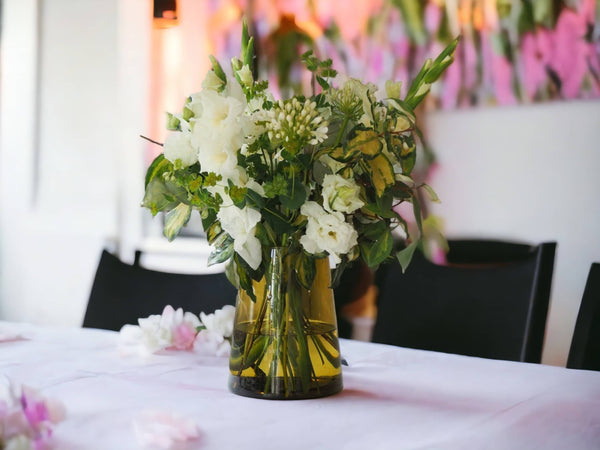 recycled Glass Cone Vase